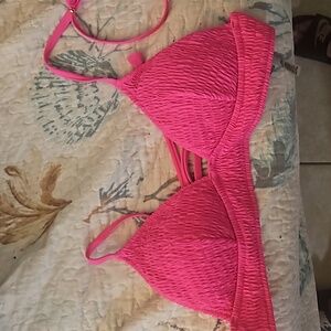 Victoria’s Secret Ensenada Smocked Longline Triangle Top large